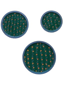 Wooden Wall Decor Plates - Set of 3 Wooden Wall Decor Plates - Set of 3